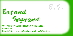 botond imgrund business card